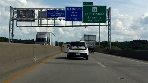Interstate 80 Illinois Exits 1 To 4 Eastbound Youtube
