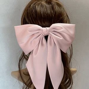 Silk Satin Giant Hair Bow Satin Bow Clip Oversized Bow Hair Bow Bow
