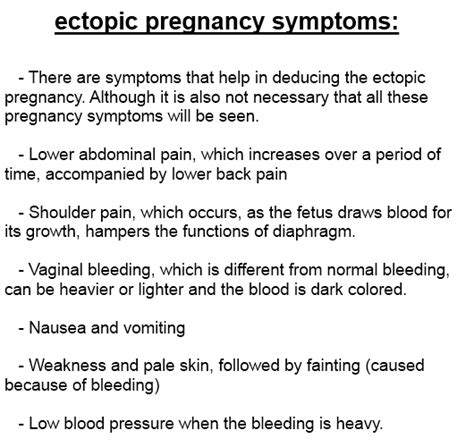 Ectopic Pregnancy Symptoms No Missed Period