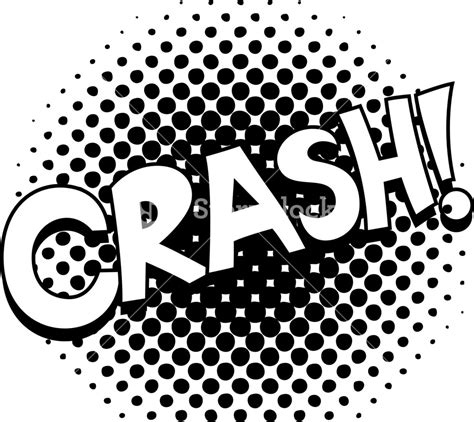 Crash Comic Expression Vector Text Royalty Free Stock Image Storyblocks