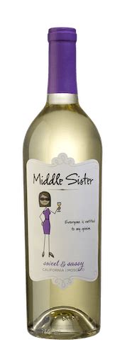 Non Vintage Middle Sister Sweet And Sassy Moscato California 750ml