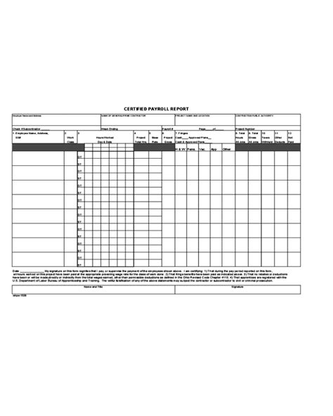 Certified Payroll Form Fillable Printable Pdf Forms Handypdf Images