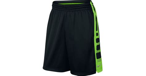 Nike Synthetic Mens Elite Dri Fit Basketball 9 Shorts In Blackgreen