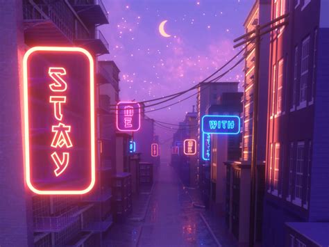 Driving Away Loop By Saida Saetgareeva Neon Aesthetic Cyberpunk