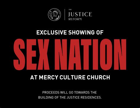 Exclusive Showing Of Sex Nation — Mercy Culture Church