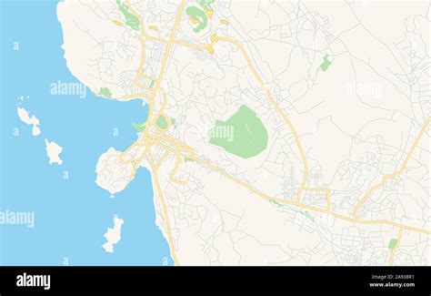 Printable Street Map Of Mwanza Tanzania Map Template For Business Use