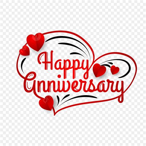 Happy Anniversary Lettering Png Vector Psd And Clipart With