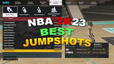 Nba 2k23 Best Jumpshots For All Builds And Tips To Create The Fastest 100