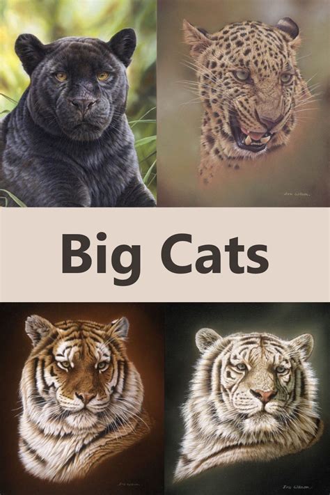 Big Cats Paintings By Eric Wilson Cat Painting Painting Realistic