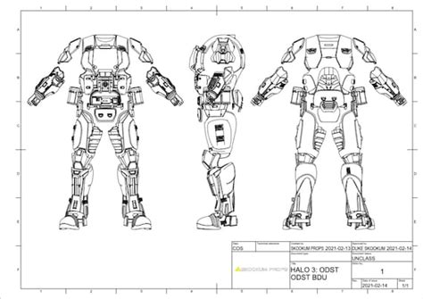 Odst Base Armour 3d Models For Cosplay Armour Inspired By Halo Etsy