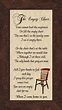 Amazon.com: The Empty Chair Memorial Bereavement Poem Frame Gift in ...