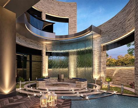 Private Villa Kuwait City Modern Exterior Design On Behance Modern