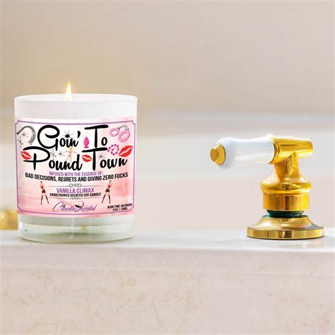 Funny Sex Candle Goin To Pound Town Vanilla Scented Etsy