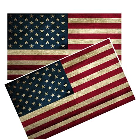 Distressed American Vinyl Flag Decals Patriotic Ts Abrotherhood