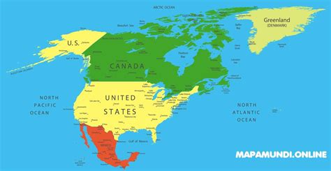 Mapa De America Del Norte Paises Y Capitales Imagui Images And Photos
