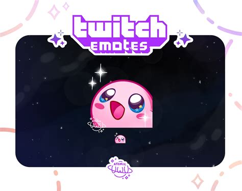 Kirby Wow Twitch And Discord Emote Etsy Uk
