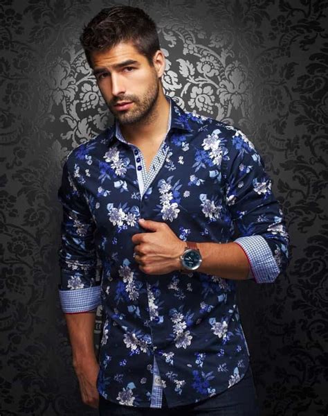 Check spelling or type a new query. Floral Shirt: Men Designer Floral Shirt Navy | Free ...