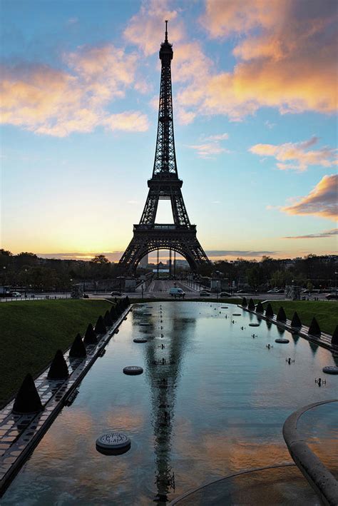 Eiffel Tower Sunrise Eiffel Tower At Sunrise Paris Photograph By