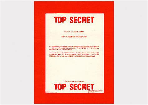 Printable Top Secret Cover Sheet