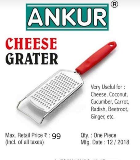 Stainless Steelll Ankur Cheese Grater At Rs 30piece In Rajkot Id