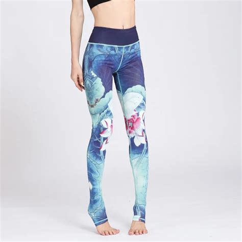buy jvnengpopo high waist printed leggings spandex sporting leggings women