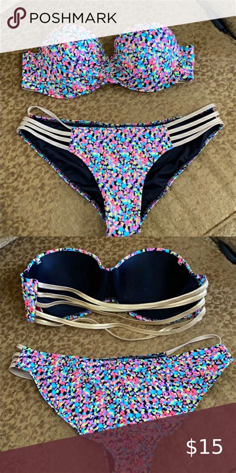 Victorias Secret Two Piece Bathing Suit Bathing Suits Strapless