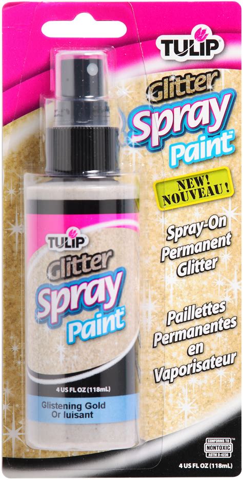 Tulip Fabric Spray Paint 4oz Glistening Gold Glitter 683203347600 Ebay