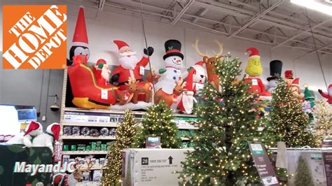 Home Depot Christmas Decorations Walk Through Youtube