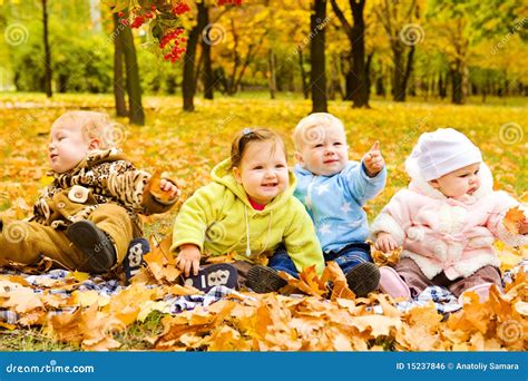 Babies Group Stock Photo Image Of Four Laughing Curious 15237846