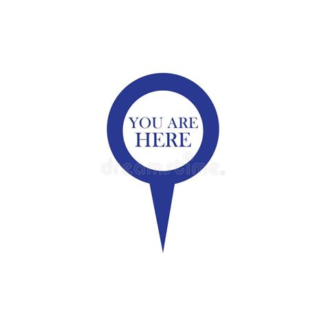 You Are Here Sign Icon Info Map Pointer With Your Location Stock