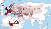Distribution maps of Y-chromosomal haplogroups in Europe, the Middle ...
