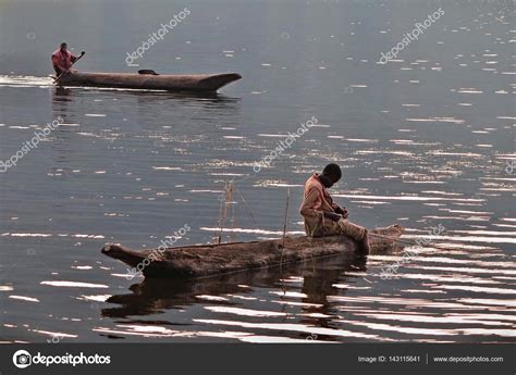 People Fishing On Congo River Stock Editorial Photo © Photocech