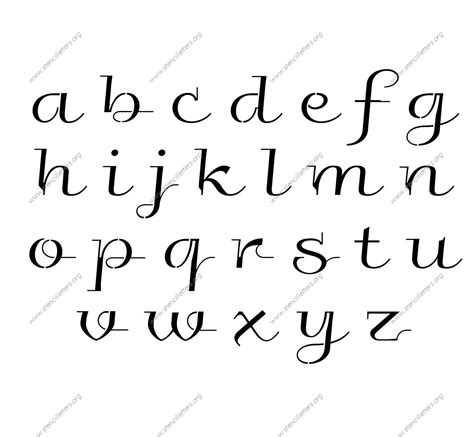 Wedding Calligraphy 2 Inch Uppercase Lowercase Set Alphabet Letter