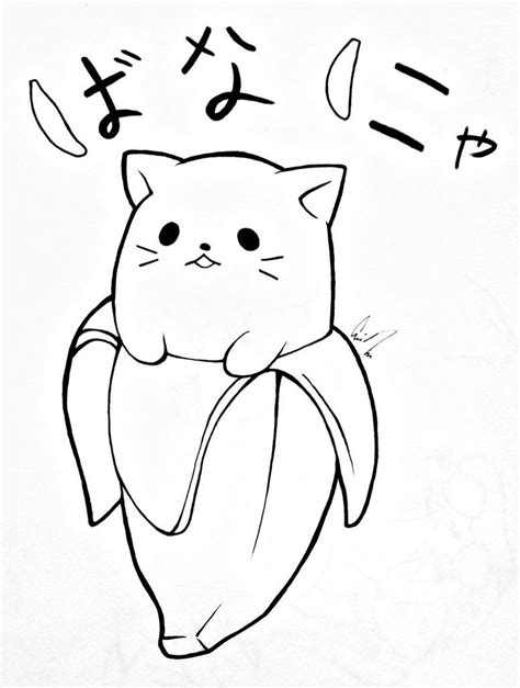 Anime Cute Cat Coloring Pages Cute Animals Pictures To Color And