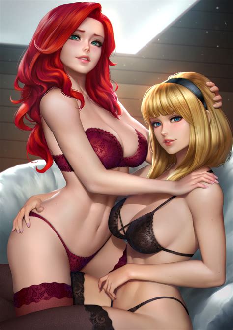 Mary Jane And Spider Gwen Neoartcore Marvel