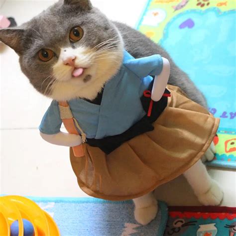 Pet Cat Costume Clothes Puppy Funny Cosplay Clothes Pet Dressing Up