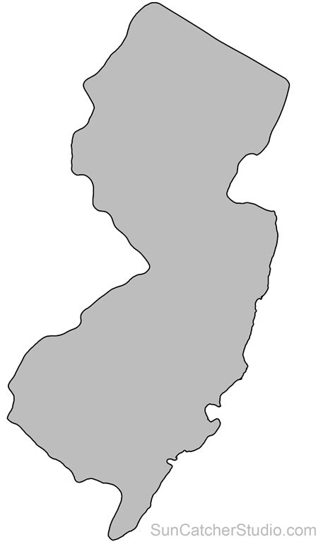 Transparent New Jersey Map Outline Bhe