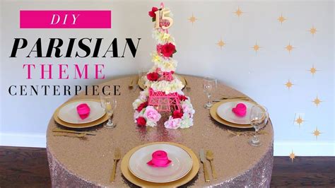 Get styrofoam party decor tips from this project demo of a sweet 16 candelabra centerpiece. PARISIAN THEME PARTY DECORATIONS| DIY SWEET 16 CENTERPIECE, DIY QUINCEANERA DECORATIONS