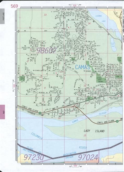Map Of Camas City Washington Statedetailed Map With Highways Streets