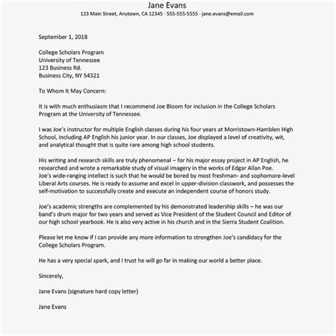 Positive Recommendation Letter Samples Inside Letter Of Recomendation