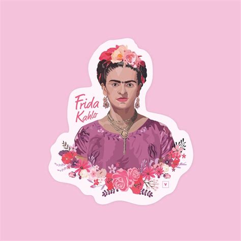 Frida Kahlo Cut Out Sticker Pegatinas De Vinilo Frida Etsy