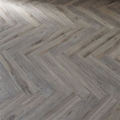 Fusion Herringbone 12mm Volcanic Grey Oak 4v Laminate Flooring
