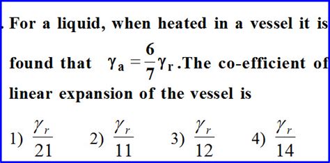 Expansion Of Liquids Problems With Solutions Iit Jee And Neet Physics
