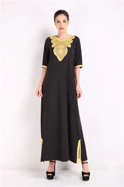 Muslim Girls Short Sleeve Dubai Dress Maxi Abaya Jalabiya Islamic Women