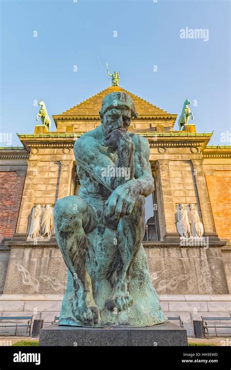 Thinker Statue Outside The Ny Carlsberg Glyptotek An Art Museum In