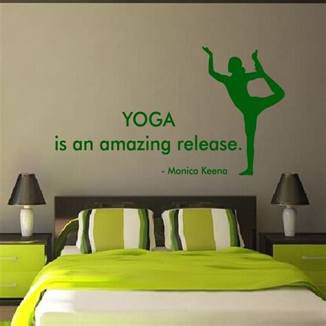 Yoga Wall Decals Yoga Studio Words Stickers Woman Yoga Is An