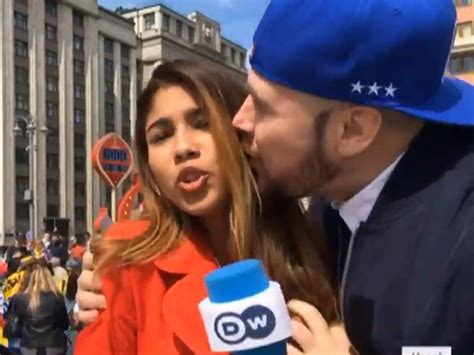 Female Reporter Groped By A Fan During Live World Cup Broadcast