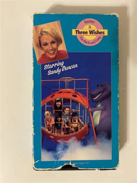 Barney And The Backyard Gang Three Wishes Starring Sandy Duncan Vhs 1990
