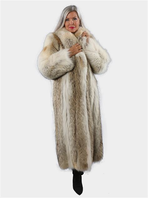 Natural Coyote Fur Coat Women S Medium Estate Furs