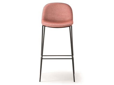 Odile Barstool Metal Stool High Fabric Stool With Metal Base By Verti